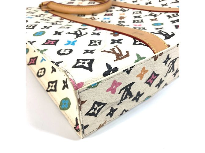 Borsa Tote Sac Plat Monogram Craggy Louis Vuitton Multicolore Beige - vista 6