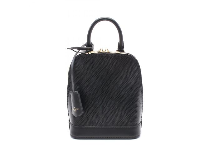 Zaino Alma Louis Vuitton in Epi Noir Nero - vista 2
