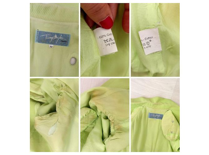 Thierry Mugler Hellgrüner Mugler-Blazer aus den 80ern - Ansicht 11