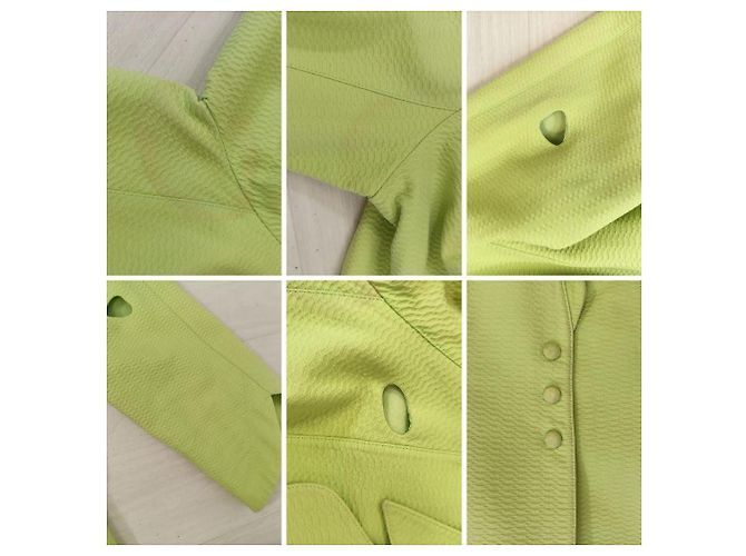 Thierry Mugler Hellgrüner Mugler-Blazer aus den 80ern - Ansicht 12