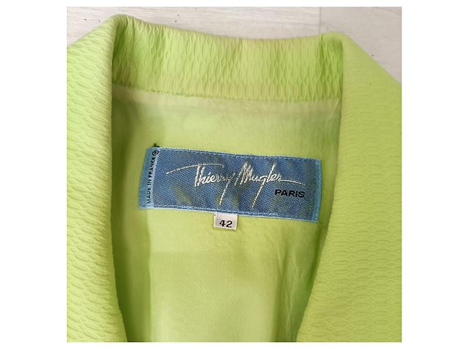 Thierry Mugler Hellgrüner Mugler-Blazer aus den 80ern - Ansicht 3