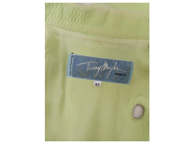 Thierry Mugler Hellgrüner Mugler-Blazer aus den 80ern - Ansicht 9
