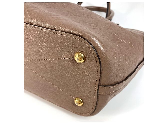 Borsa Motherine MM in Monogram Empreinte Louis Vuitton Beige - vista 6