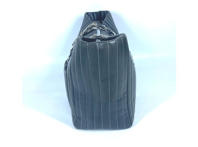 Borsa a spalla W-Chain Mademoiselle di Chanel Nero - vista 4