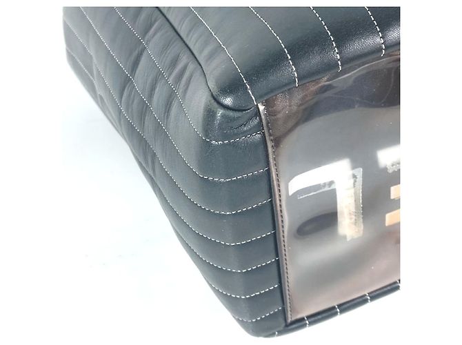 Borsa a spalla W-Chain Mademoiselle di Chanel Nero - vista 8