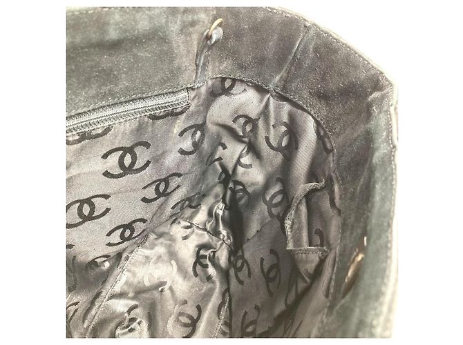 Borsa a Spalla Chanel Matelassé CC Coco Mark Turnlock Nero - vista 12