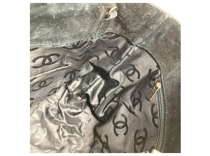 Borsa a Spalla Chanel Matelassé CC Coco Mark Turnlock Nero - vista 13