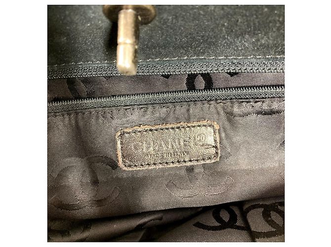 Borsa a Spalla Chanel Matelassé CC Coco Mark Turnlock Nero - vista 15
