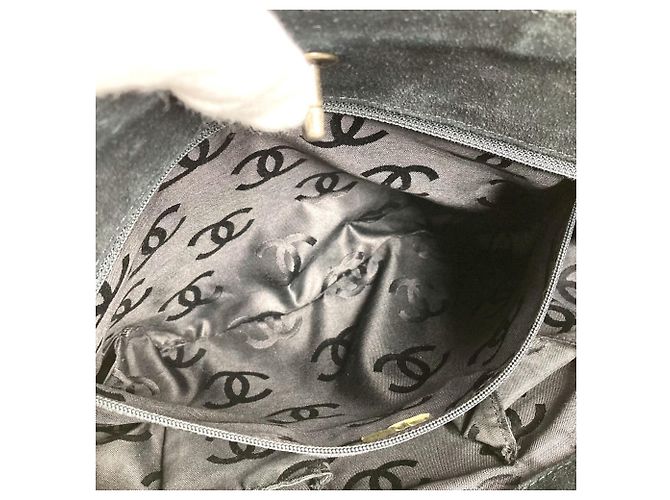 Borsa a Spalla Chanel Matelassé CC Coco Mark Turnlock Nero - vista 16