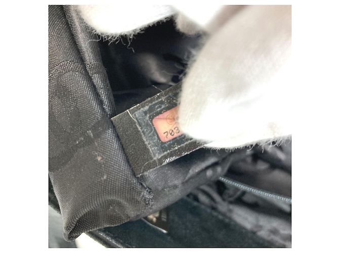 Borsa a Spalla Chanel Matelassé CC Coco Mark Turnlock Nero - vista 17