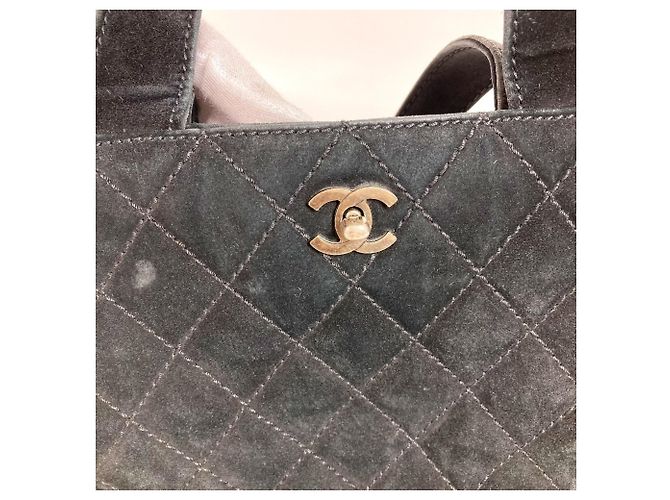 Borsa a Spalla Chanel Matelassé CC Coco Mark Turnlock Nero - vista 18