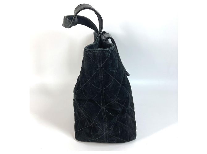 Borsa a Spalla Chanel Matelassé CC Coco Mark Turnlock Nero - vista 4