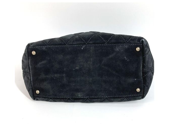 Borsa a Spalla Chanel Matelassé CC Coco Mark Turnlock Nero - vista 5