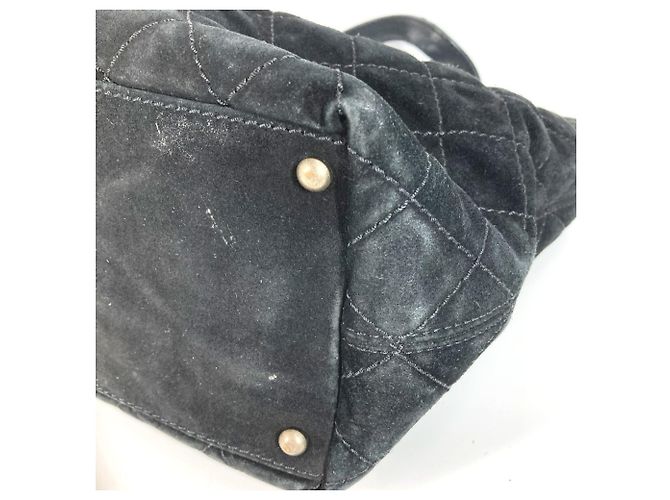 Borsa a Spalla Chanel Matelassé CC Coco Mark Turnlock Nero - vista 6