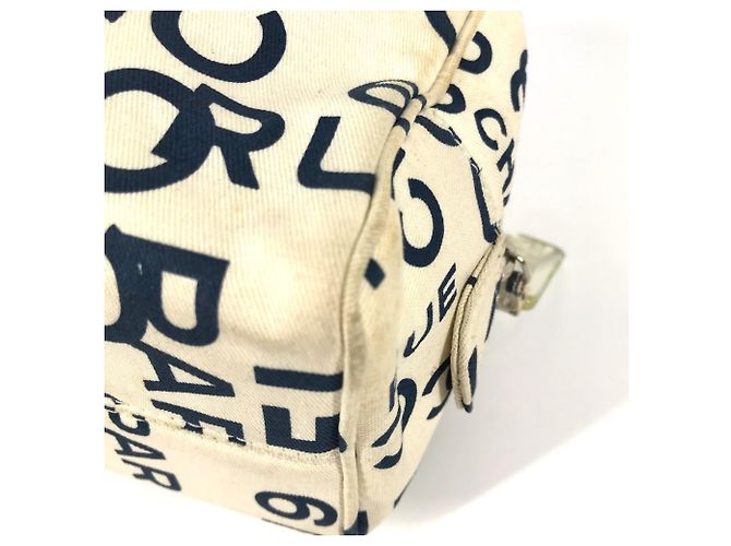 Borsa Clutch Chanel Bi-C Line Bianco Blu navy - vista 9