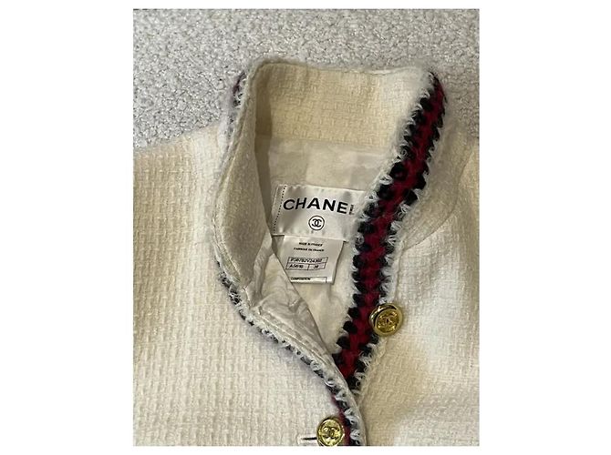 Chanel Tweedjacke Paris Shanghai Weiß - Ansicht 2