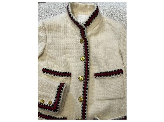 Chanel Tweedjacke Paris Shanghai Weiß - Ansicht 5