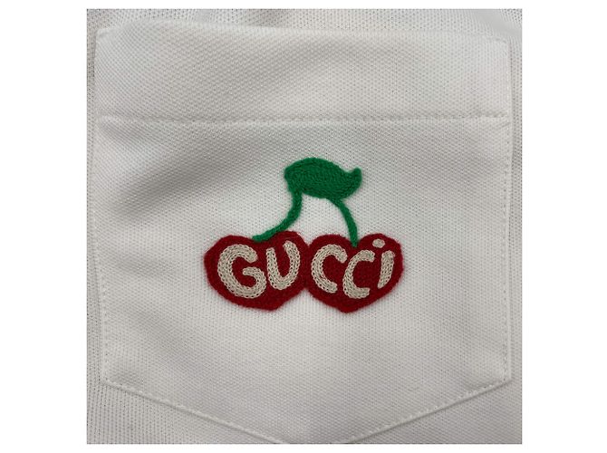 Gucci Conjunto de moletom de poliéster e algodão off-white com logo de cereja Fora de branco - vista 13