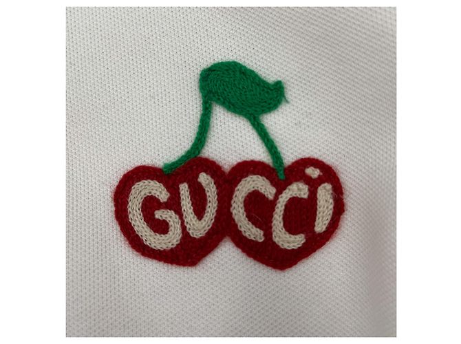 Gucci Conjunto de moletom de poliéster e algodão off-white com logo de cereja Fora de branco - vista 14