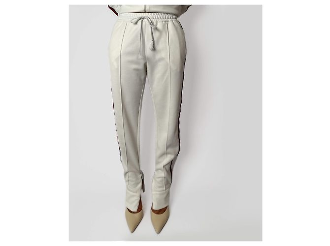 Gucci Conjunto de moletom de poliéster e algodão off-white com logo de cereja Fora de branco - vista 4