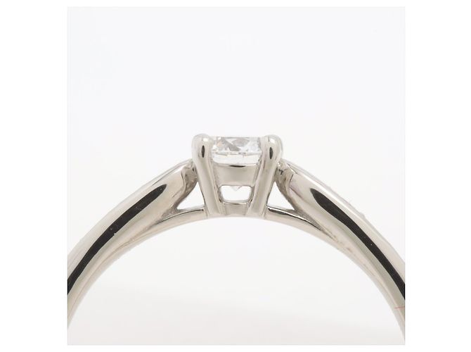 Tiffany & Co Anillo de platino medio círculo brillante redondo Harmony de 15,7 mm de diámetro. - vista 7