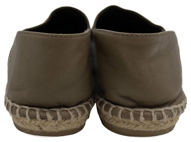 Timeless Chanel Flache Leder Schuhe mit Kappenzehen 40 Beige - Ansicht 4