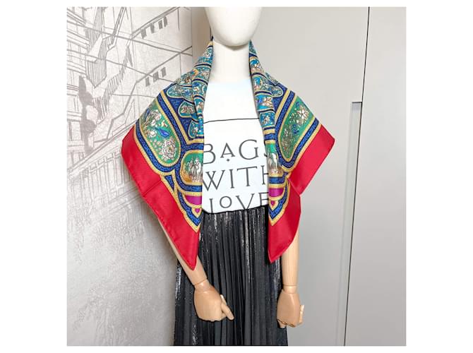 Hermès Foulard 90 Sete Qalamdan Karamdan Multicolore - vista 2