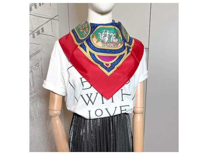 Hermès Foulard 90 Sete Qalamdan Karamdan Multicolore - vista 4