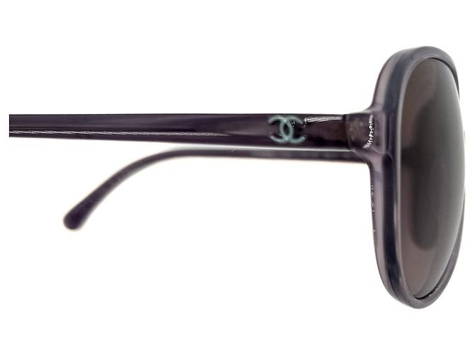 Chanel Pilot-Acetat-Sonnenbrille lila - Ansicht 11