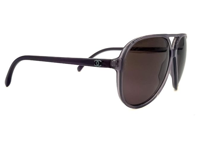Chanel Pilot-Acetat-Sonnenbrille lila - Ansicht 2