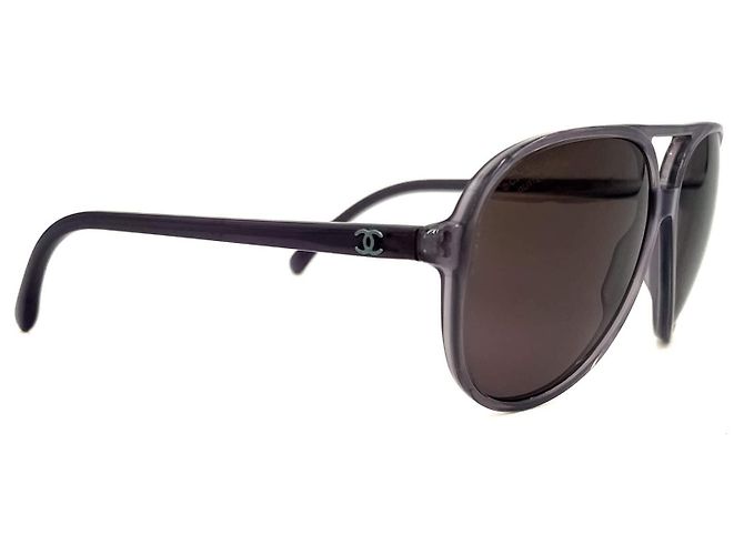 Chanel Pilot-Acetat-Sonnenbrille lila - Ansicht 7