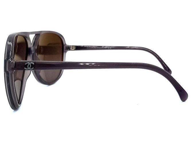 Chanel Pilot-Acetat-Sonnenbrille lila - Ansicht 8