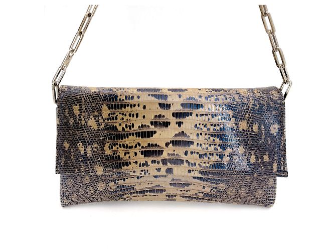 Gucci Pochette Lucertola Marrone - vista 3