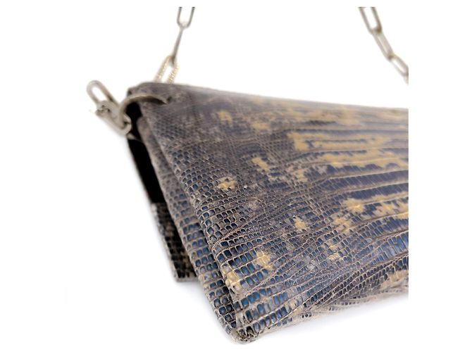Gucci Pochette Lucertola Marrone - vista 7