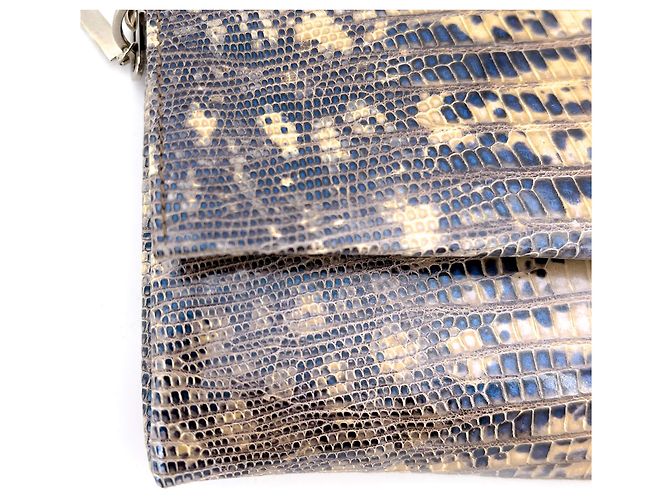 Gucci Pochette Lucertola Marrone - vista 9
