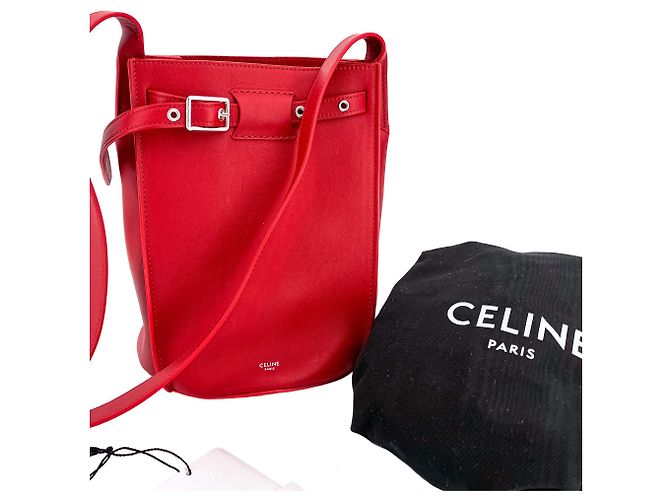 Big Bag Céline Große Lederrot-Tasche - Ansicht 10