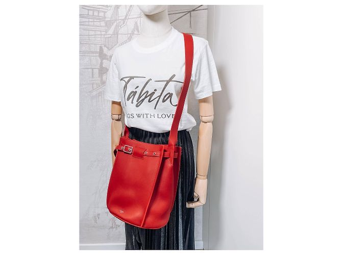 Big Bag Céline Große Lederrot-Tasche - Ansicht 2