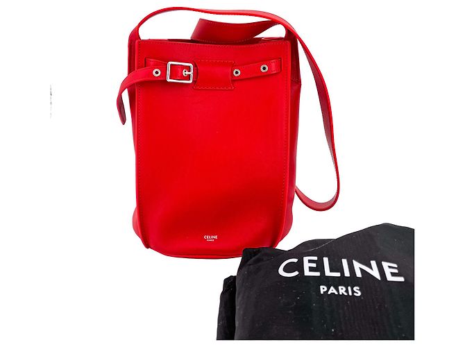 Big Bag Céline Große Lederrot-Tasche - Ansicht 3