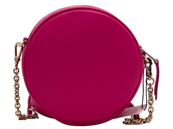Furla Borsa a tracolla rotonda in pelle rosa Swing Mini - vista 4