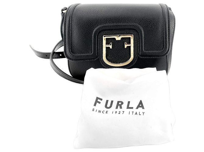 Furla Borsa a tracolla in pelle quadrata nera Nero - vista 3