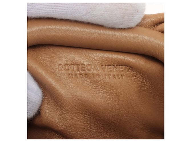 Bottega Veneta Extra Mini Pouch Charm per borsa in pelle marrone Beige - vista 9
