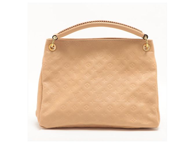 Louis Vuitton Hobo in pelle Empreinte beige Artsy MM Monogram - vista 4