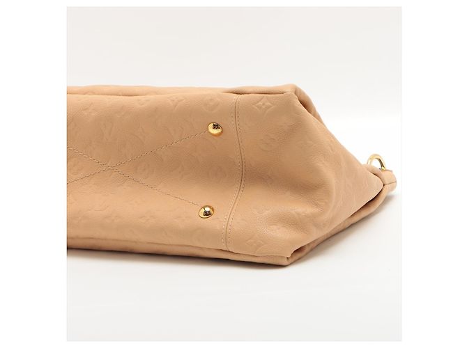 Louis Vuitton Hobo in pelle Empreinte beige Artsy MM Monogram - vista 5