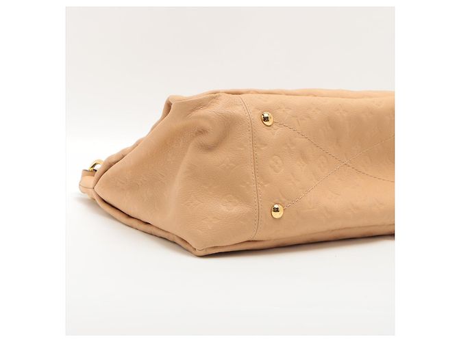 Louis Vuitton Hobo in pelle Empreinte beige Artsy MM Monogram - vista 6