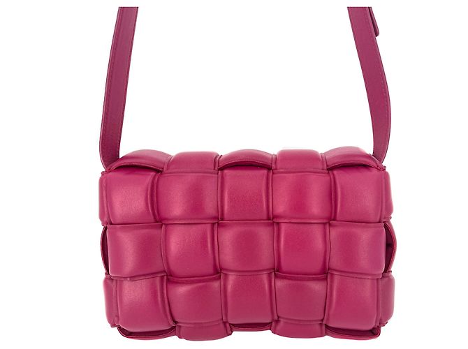 Cassette Bottega Veneta Bolsa de ombro de couro roxa acolchoada Roxo - vista 4