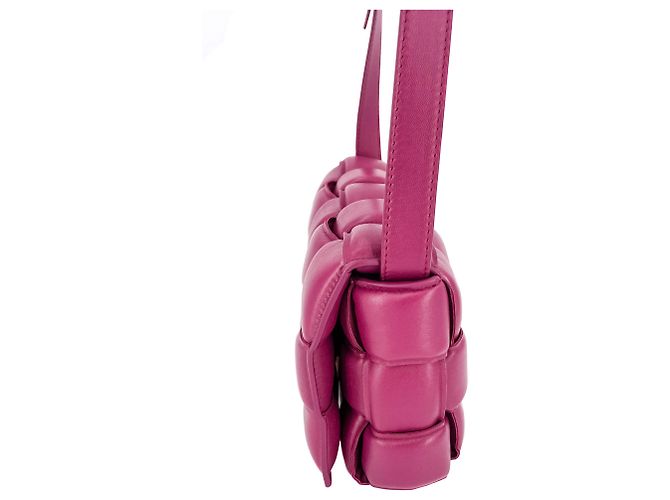 Cassette Bottega Veneta Bolsa de ombro de couro roxa acolchoada Roxo - vista 5