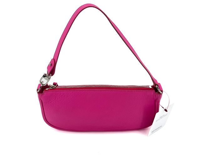 By Far Borsa in pelle rosa Rachel - vista 10
