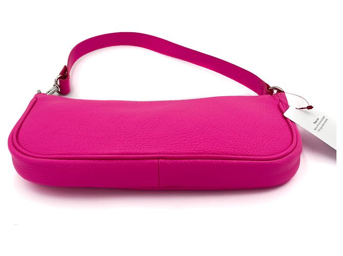 By Far Borsa in pelle rosa Rachel - vista 11