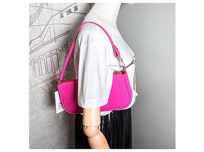 By Far Borsa in pelle rosa Rachel - vista 2