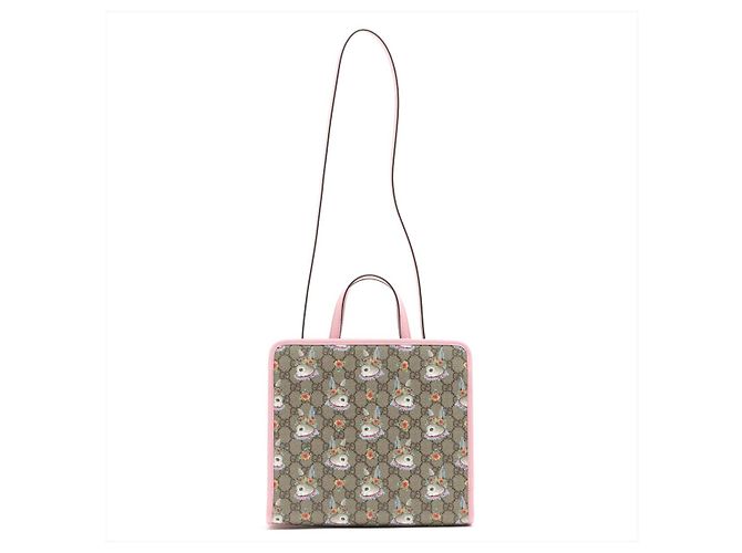 Gucci Borsa in tela GG Supreme per bambini Higuchi Yuko rosa - vista 4